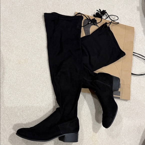 Madden Girl Shoes - Madden Girl Black Over-the-Knee Boots